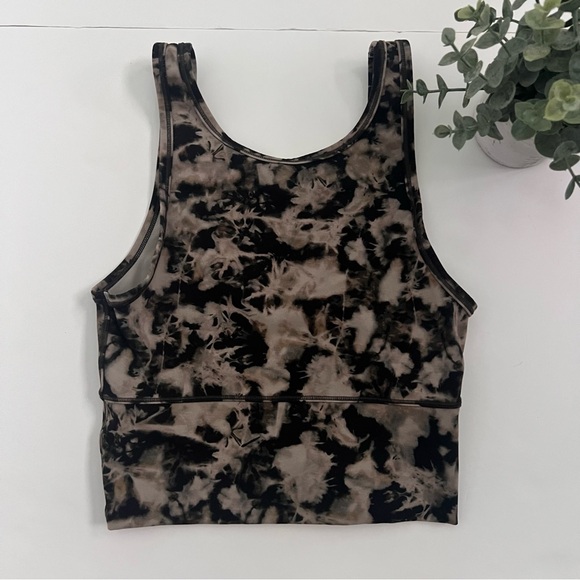 lululemon athletica Tops - Lululemon Power Pivot Tank Everlux Dispersed Light Raw Linen Size 4